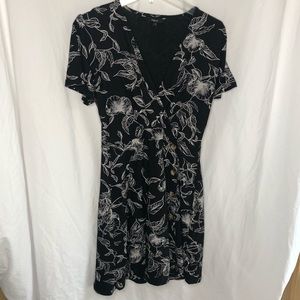 Black and White Floral dress